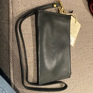 COPY - Hobo Go Tour Pebbled Leather Wristlet New with Tah